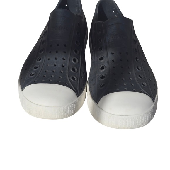 Native Shoes Jefferson Water Shoes Black Rubber Slip On Women Size 8 - Picture 5 of 8